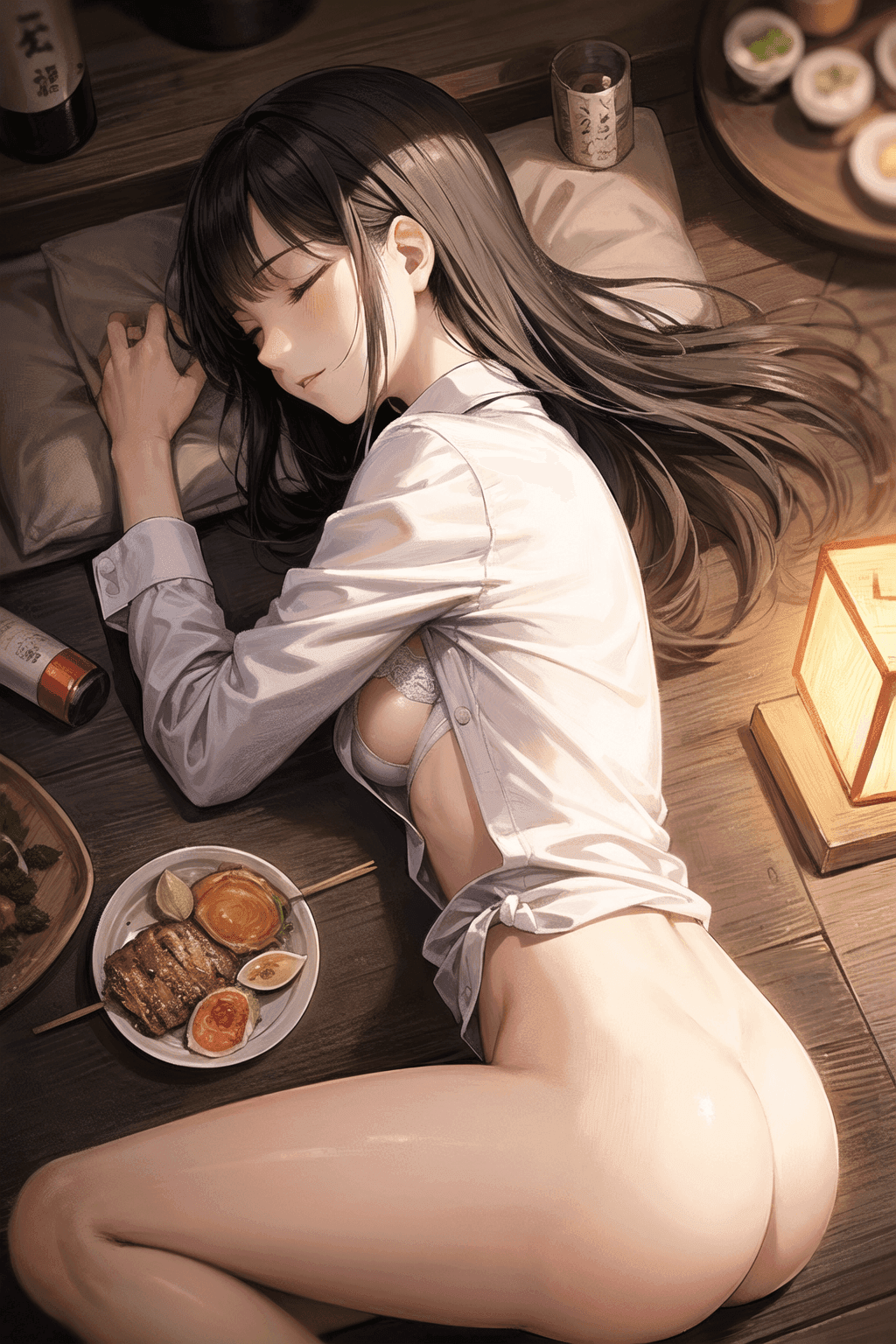 2次元の美女!泥酔してる美女のエロ画像 part1