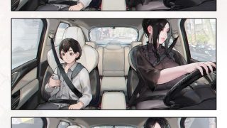 【エロ同人】ご近所の奥さん、ドライブに行っても筋トレをサボらない。