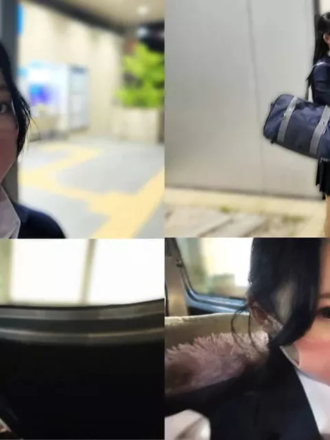 緊張している制服美少女JKへ車内でおっぱいを揉んだ後にガッツリ本番セックスで絶頂果て