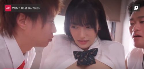 【楓カレン】＜3P×JK＞クラスで一番可愛いJK女の子が男子生徒と担任の先生とロッカールーム内で禁断３P性交ｗ