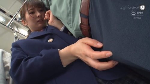 ＜電車×痴漢×JK＞電車の中で痴漢男に遭遇したのだがJKの痴女っぷりの方が上だった件
