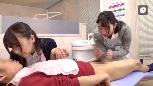 【宝田もなみ･大浦真奈美】《歯医者×筆おろし》二人のデンタルクリニックに勤務する心優しい衛生士のお姉さんが歯医者に来た童貞君を筆おろし