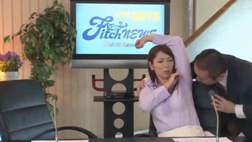 【翔田千里】放送事故発生！報道で生放送中の番組で美人キャスターが公開レイプ