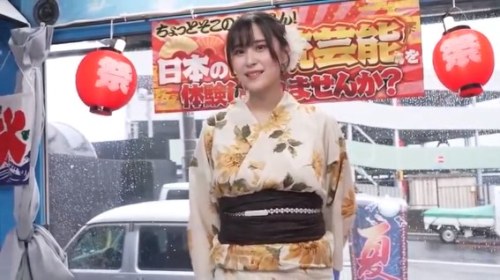 《エロ動画×浴衣･MM号》夏祭りに行く前の可愛いお姉さんをマジックミラー号へ誘い込み浴衣を脱がせ男優のフル勃起ちんぽを生挿入！