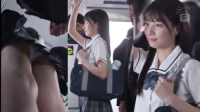 《エロ動画×JK･痴漢》我慢できず痴漢した純真JKが俺の粘着テクに快感を感じ始めまさかの虜になって自ら求めてくる逆転現象
