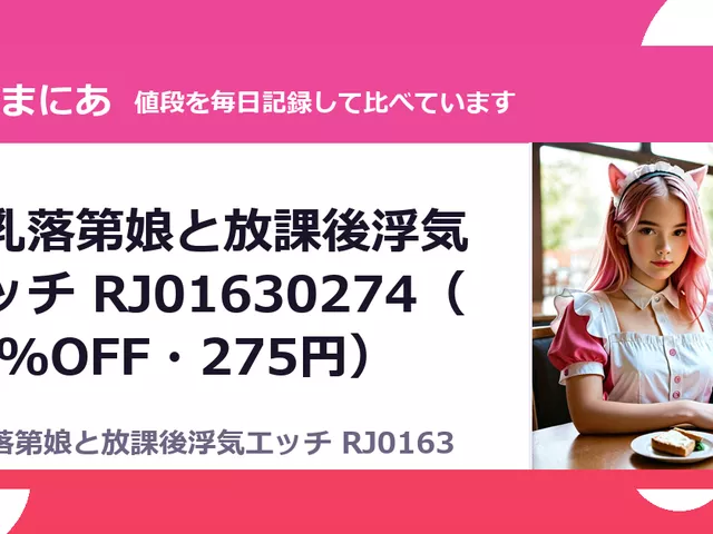 爆乳落第娘と放課後浮気エッチ RJ01630274（50%OFF・275円）
