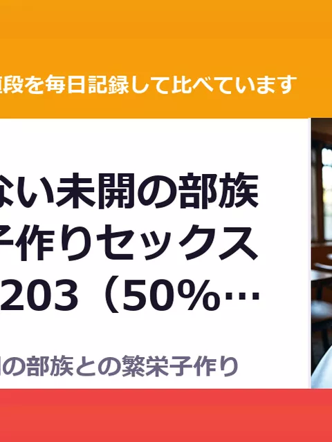 女しかいない未開の部族との繁栄子作りセックス記 RJ303203（50%OFF・385円）