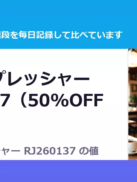 リターンプレッシャー RJ260137（50%OFF・385円）