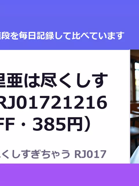 佐々木優里亜は尽くしすぎちゃう RJ01721216（50%OFF・385円）