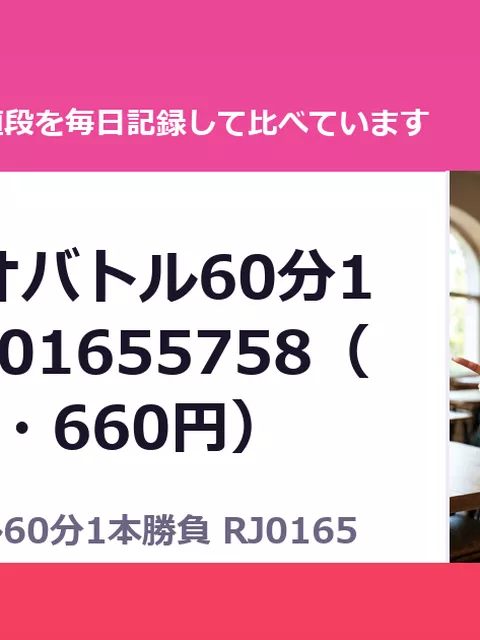 フェラチオバトル60分1本勝負 RJ01655758（50%OFF・660円）