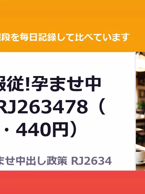 激カワ女服従!孕ませ中出し政策 RJ263478（50%OFF・440円）