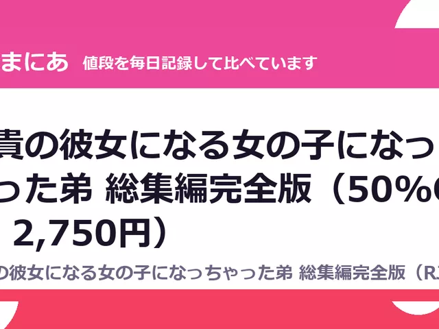 兄貴の彼女になる女の子になっちゃった弟 総集編完全版（50%OFF・2,750円）