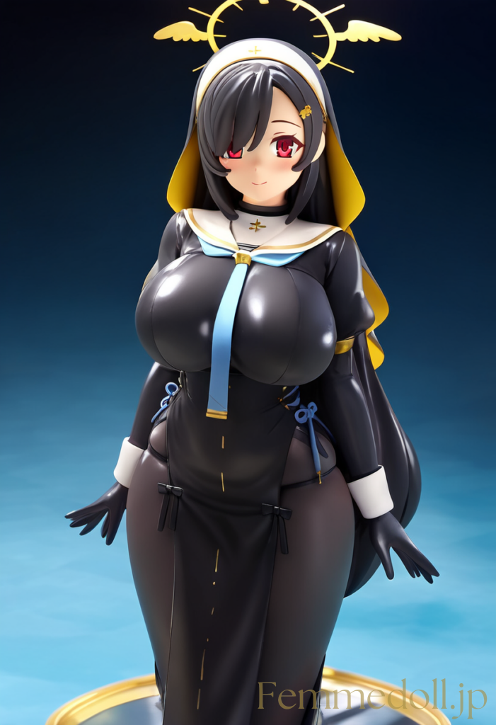 【エロ画像】ブルーアーカイブ ヒナタのフィギュア風AIイラスト