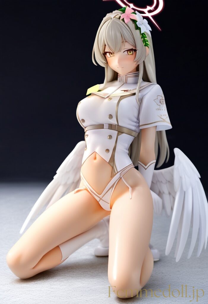 【エロ画像】ブルーアーカイブ ナギサのフィギュア風AIイラスト