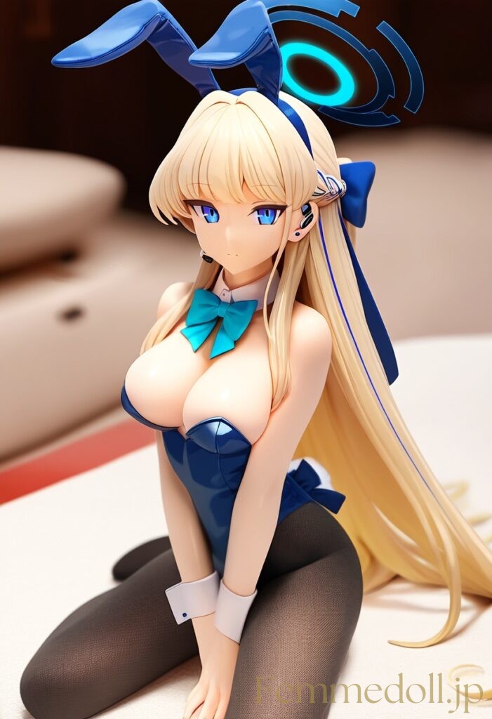 【エロ画像】ブルーアーカイブ トキ（バニー）のフィギュア風AIイラスト