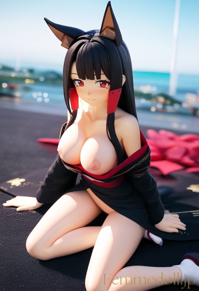 アズールレーン　赤城のフィギュア風エロ画像