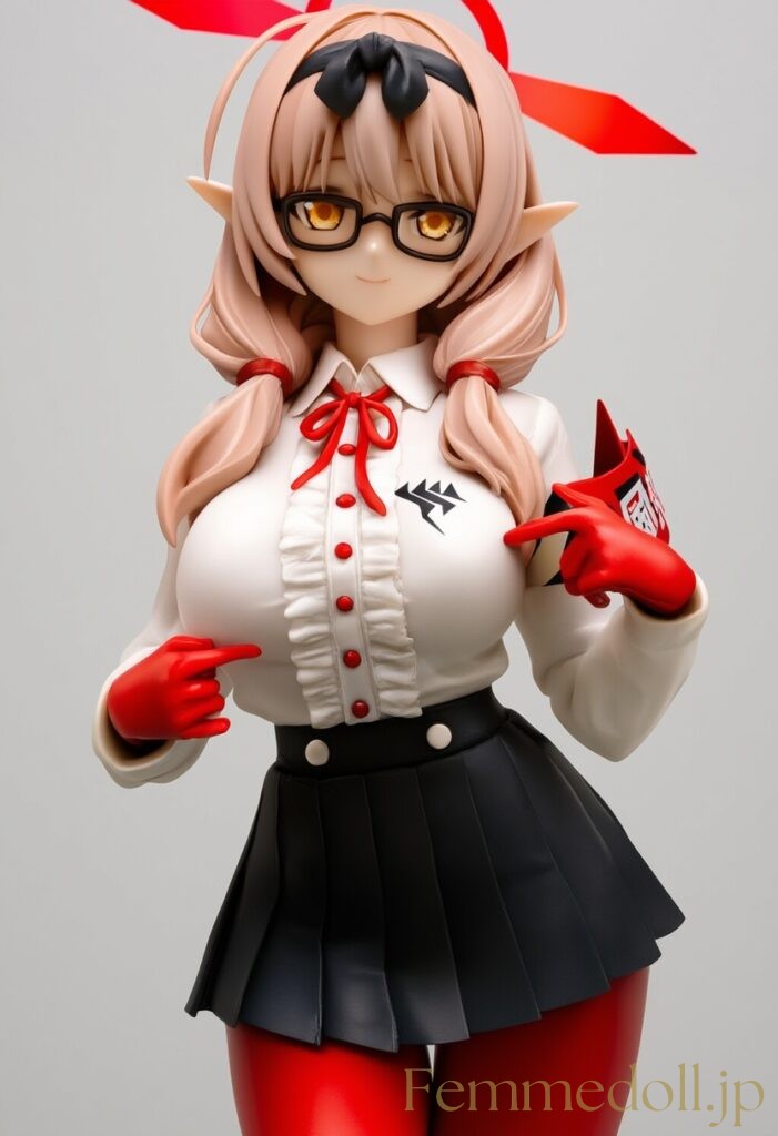 【エロ画像】ブルーアーカイブ チナツのフィギュア風AIイラスト