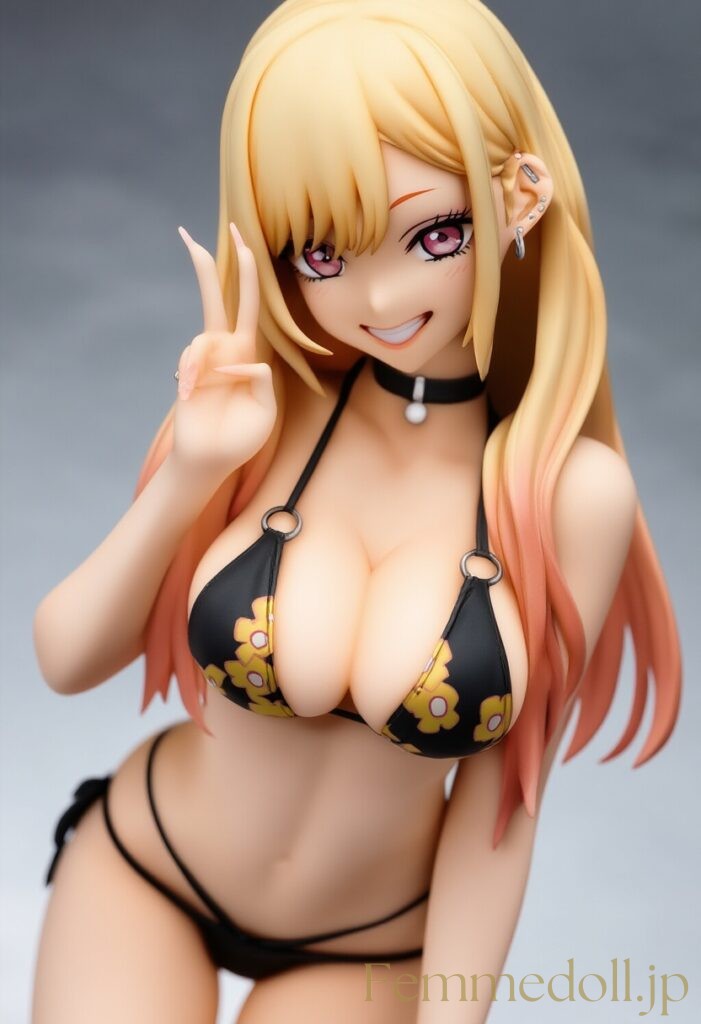着せ恋　喜多川海夢の水着フィギュア風AIエロイラスト