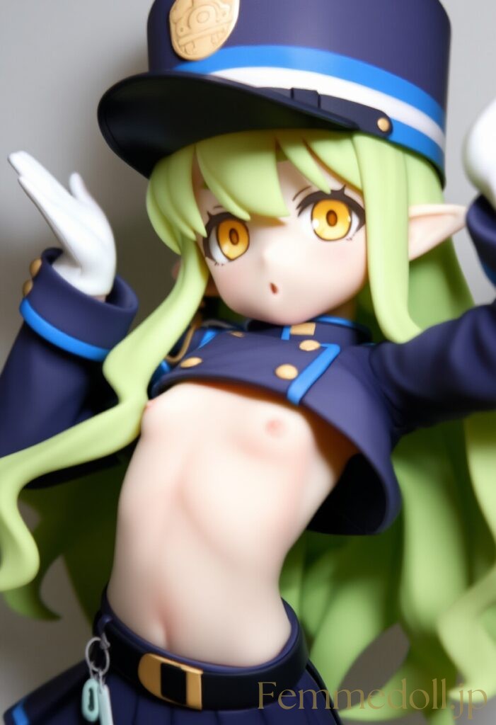 ブルーアーカイブ　ヒカリのフィギュア風AIエロ画像
