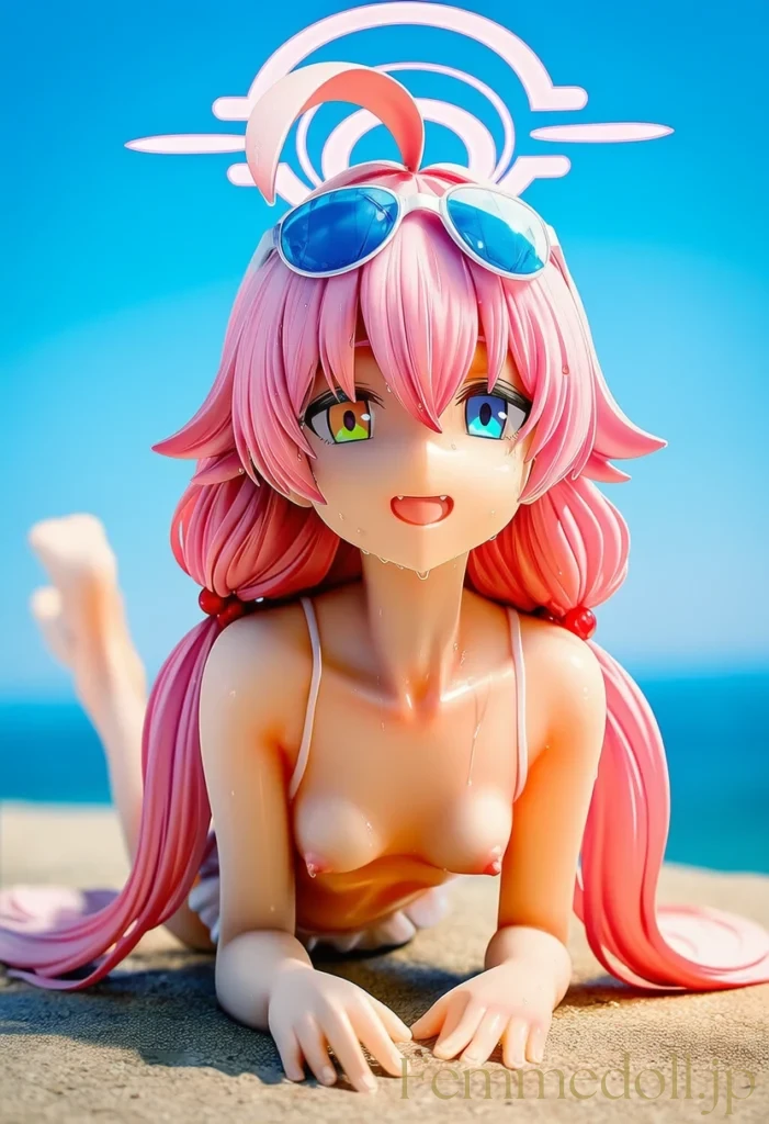 「ん〜…先生、日焼け止め塗ってくれる？♡」ホシノの無防備な水着姿に興奮しちゃう♡【ブルアカエロ画像】