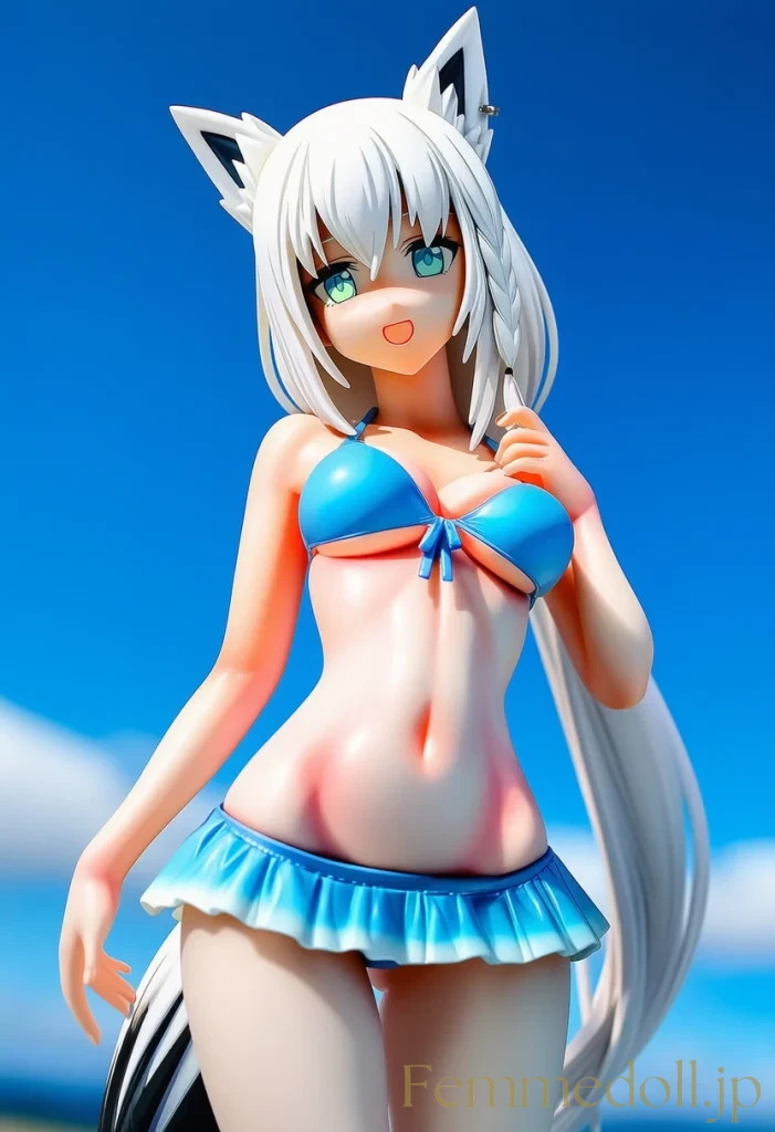 白上フブキ、海辺のオフショットをこっそり公開。眩しい太陽に照らされて…【Vtuberエロ画像】