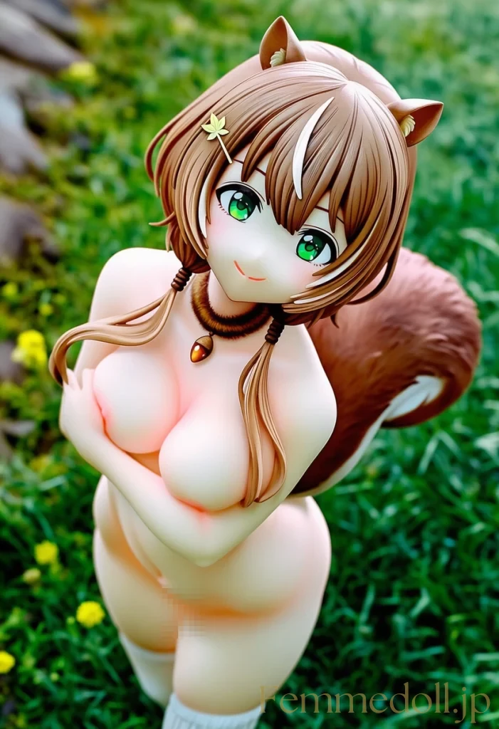 【Hololive】アユンダ「えへへ、触ってみて？」フィギュア風で痩せ巨乳誘惑【AIエロイラスト24枚】
