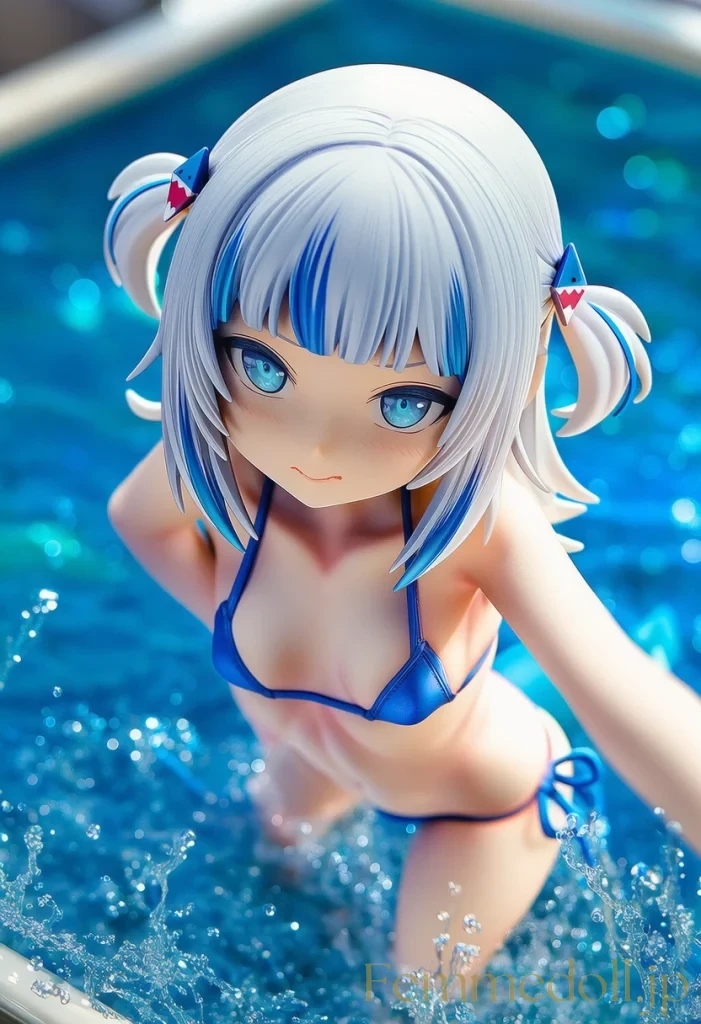 【Hololive】がうる・ぐら貧乳華奢ボディで誘惑ポーズ【AIフィギュアエロ30枚】