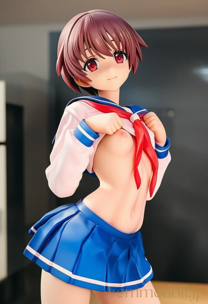【咲-Saki-】宮永咲「恥ずかしい…」制服セミヌードで乳首チラ見せ悶々【エロCG36枚】