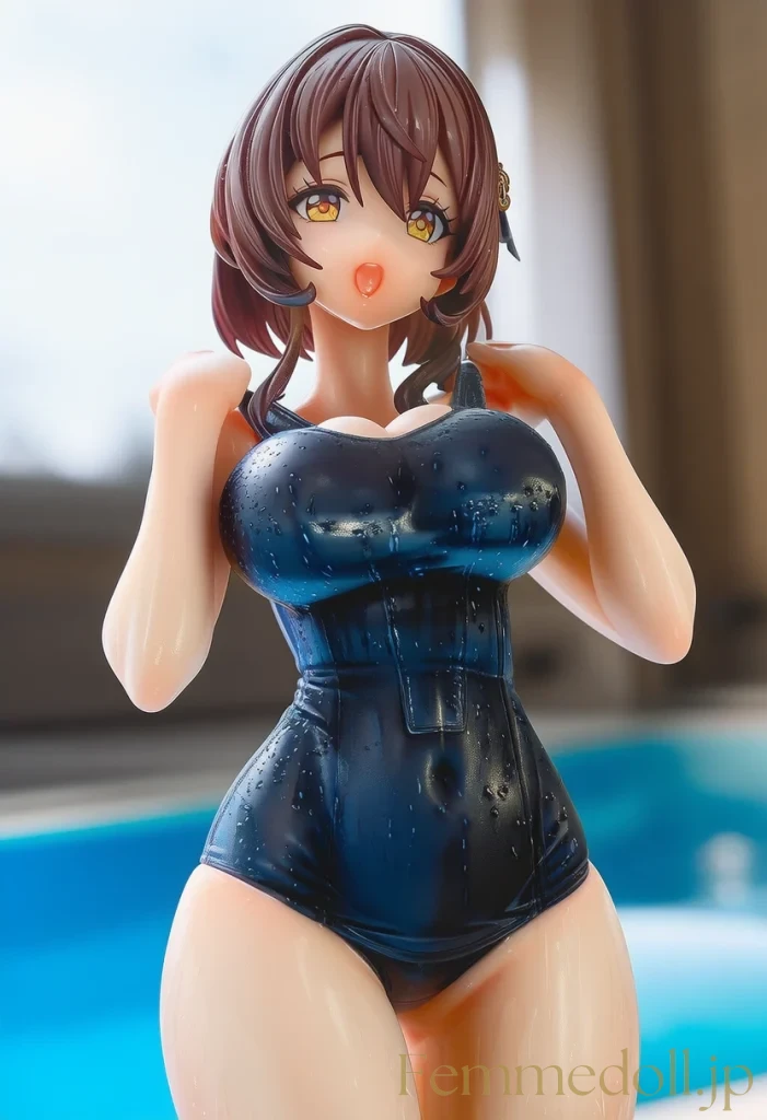 スク水巨乳女の子の濡れ体ってこんなにスケベ？悶絶のエロイラストまとめ