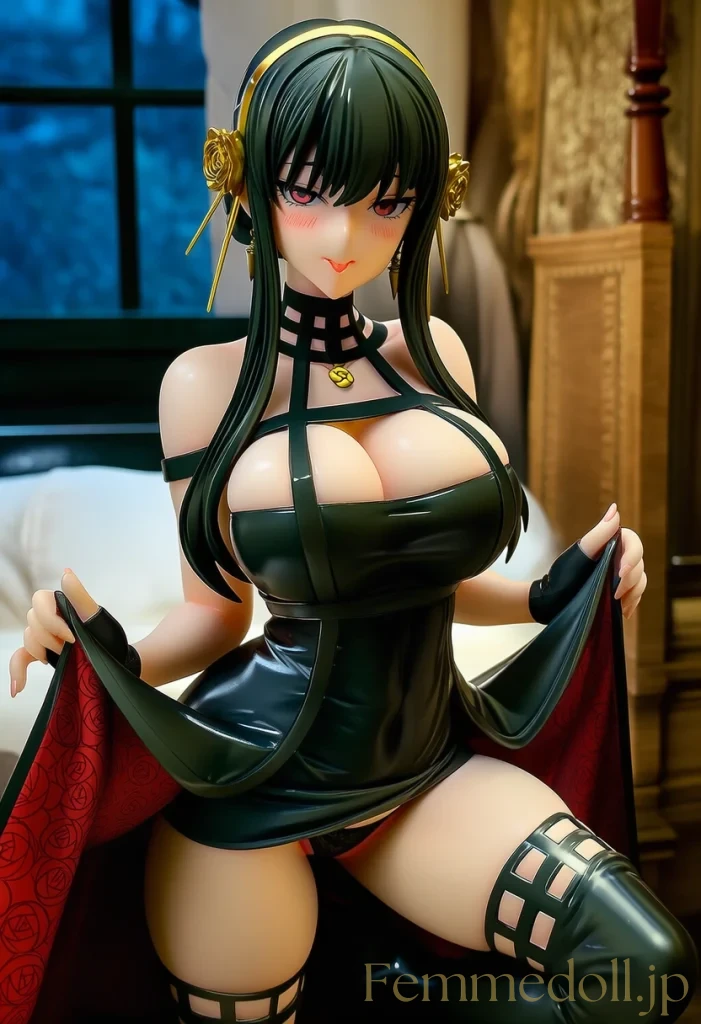 【SPY×FAMILY】ヨル黒ドレスの爆乳が誘惑でプルプル露わに【エロCG42枚】