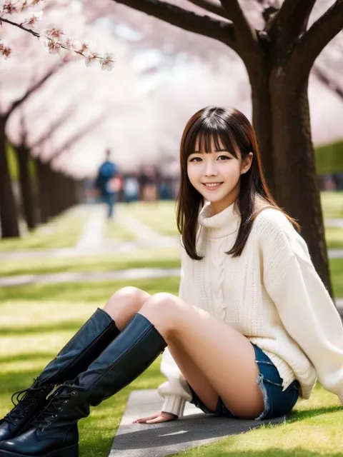 ミニスカ・ショーパン画像まとめ その24（ブーツ編）