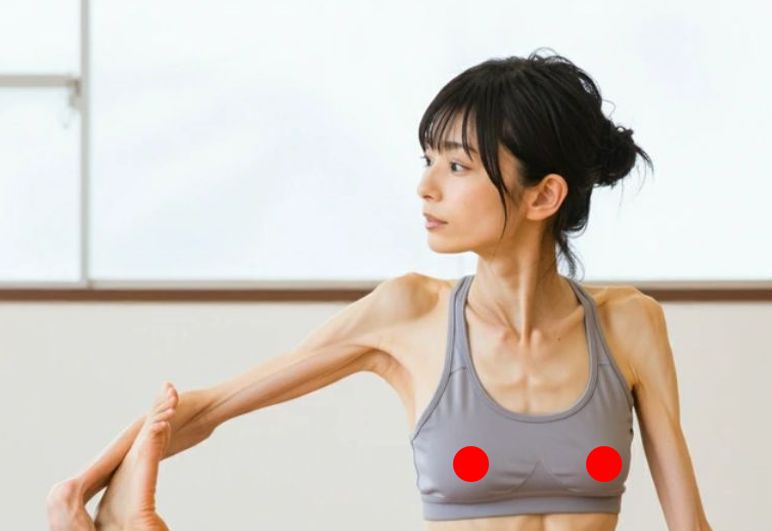 【画像】美人ヨガ講師さん、ビーチクが透けてしまうwwwww
