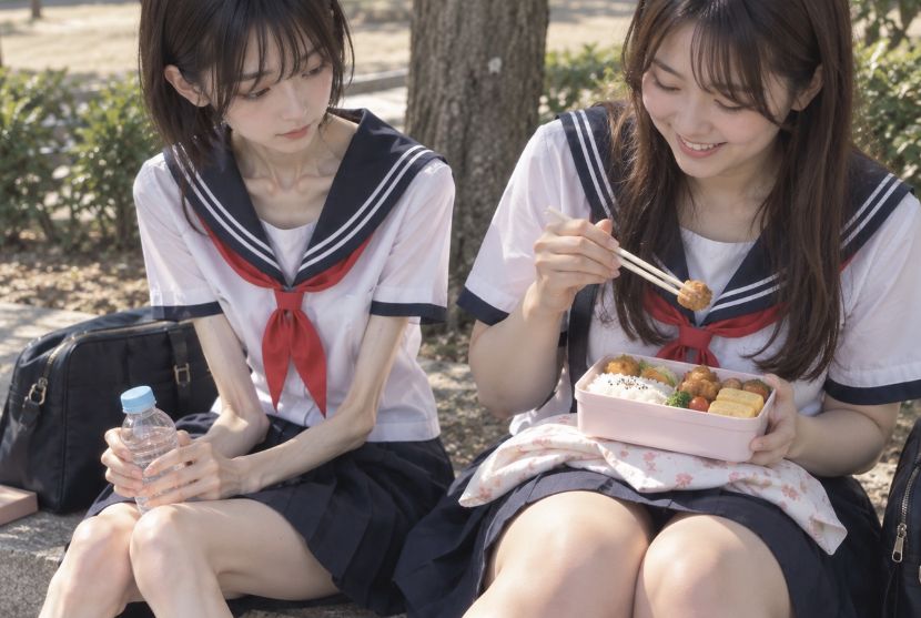 【画像】ムチムチJ K or ほっそりJ K、どっちが工ロい？？？