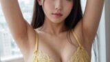 【AI腋フェチ画像】かわいいAI美女が腕を上げて腋を見せてくれる Part11