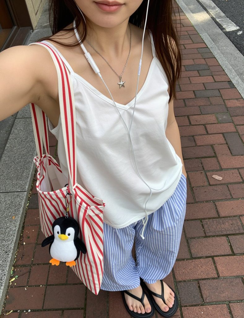 【AI腋フェチ画像】自撮り画像風のAI腋フェチ画像