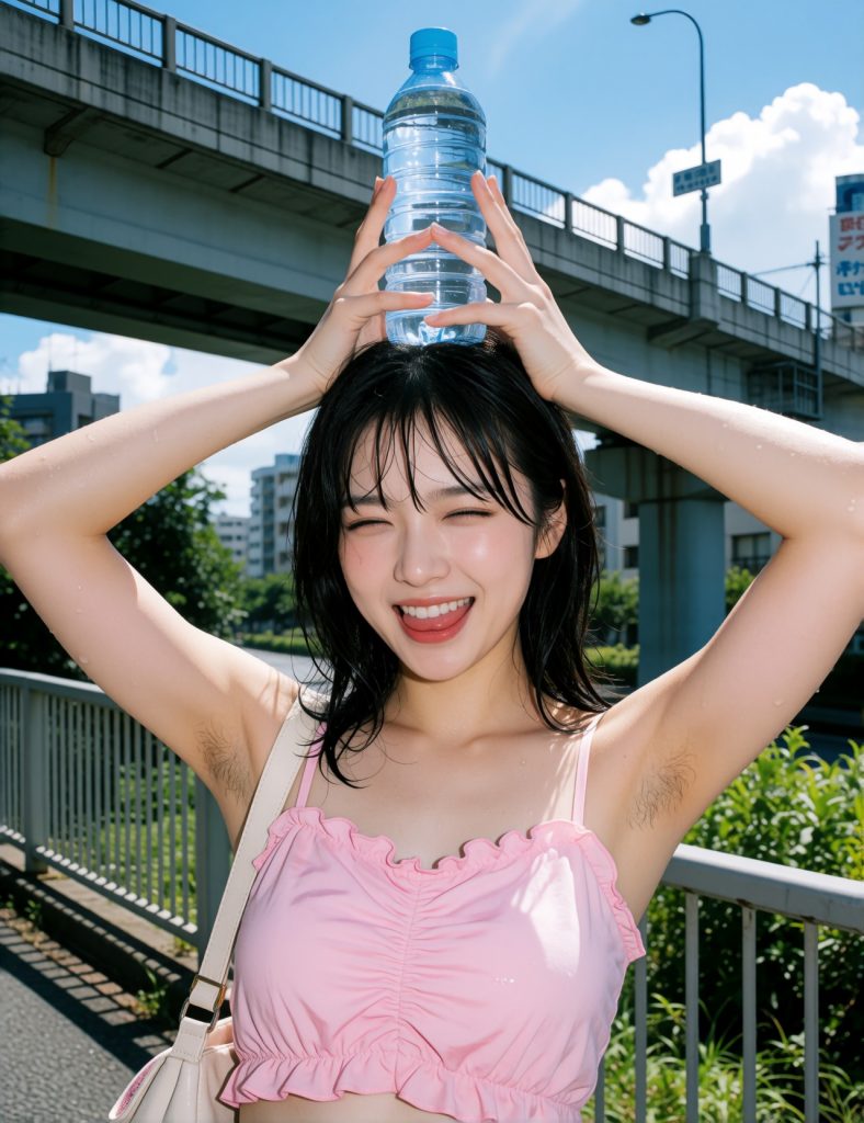【AI腋毛画像】今日もAI美女の腋毛で舞いあがる