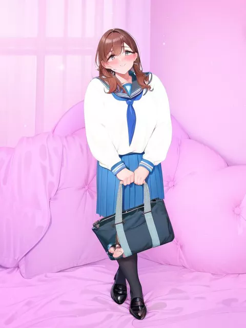 空き巣とセーラー服【TSF、入れ替わり、制服、熟女】