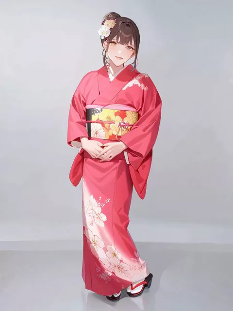 初詣の寒い夜に【TSF、入れ替わり、着物】