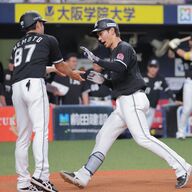 【激震】ロッテ・藤原の弾道にSNS「芸術点100点」