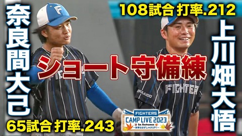 日本ハムのショートポジション争いの行方:開幕スタメンは誰に！