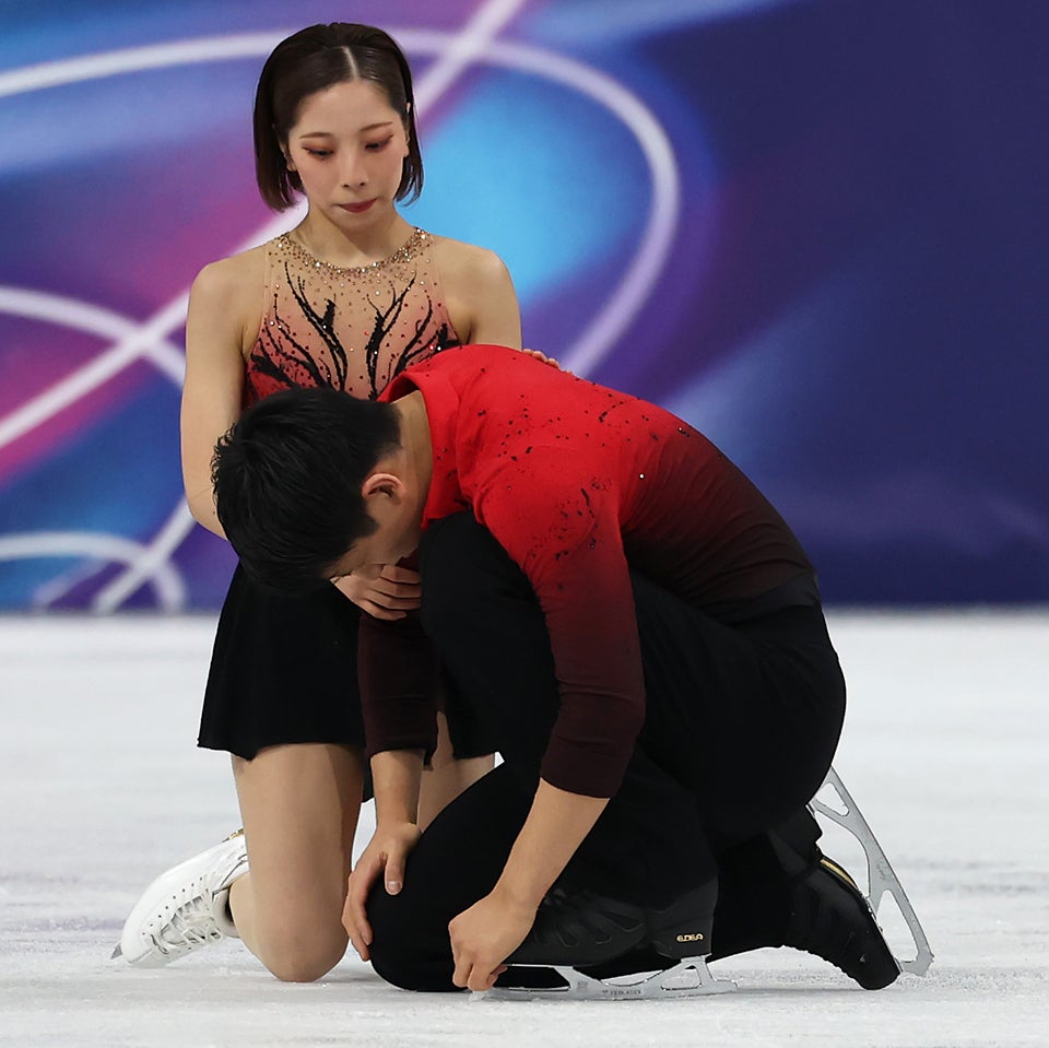 【りくりゅう波乱のSP】得意リフトでミス…木原龍一うなだれ5位発進！フリーで逆転なるか？