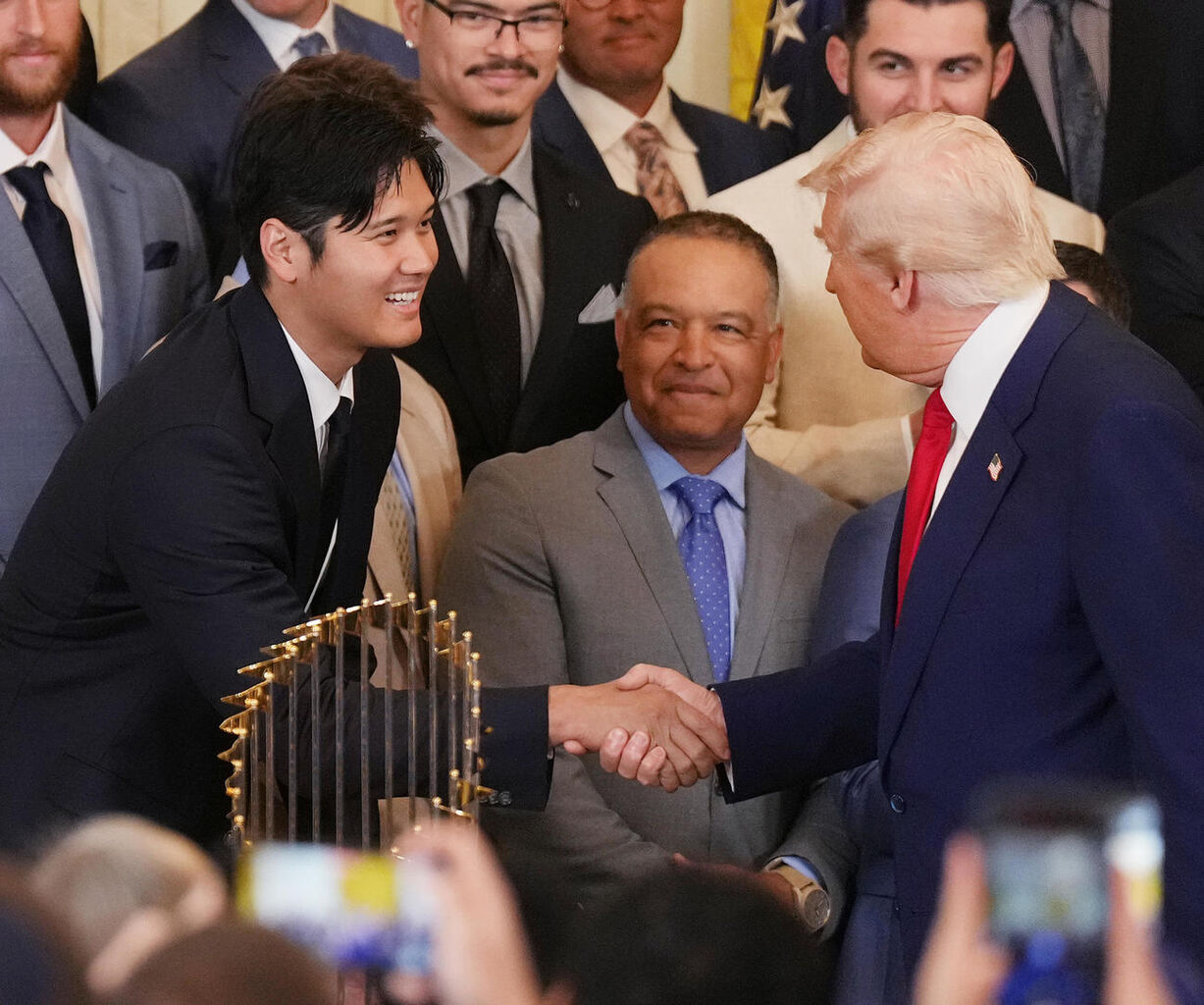 【大谷を熱烈称賛！】 トランプ大統領『大谷は驚くべき存在、みんなが愛している』〜ドジャース連覇でホワイトハウス表敬訪問！