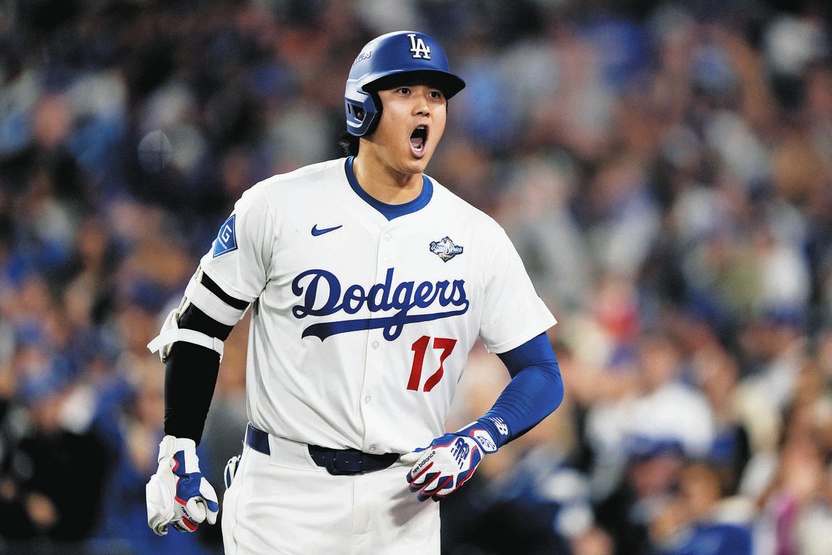 【また記録…大谷、歴史的大暴れ】大谷翔平、2本塁打4連続長打、4連続敬遠含む5四球…WS1試合4長打は119年ぶり！