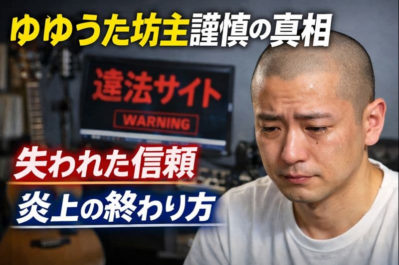 【ネット冷ややか…丸刈り謹慎も！】YouTuberゆゆうた、「違法アダルトサイト閲覧＆YouTube動画ダウンロード」発覚で丸刈りで謹慎発表…どうせまたやるだろ！