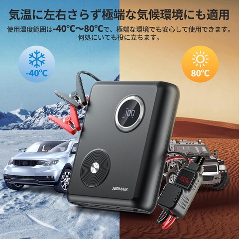 【業界初】リチウム電池不使用！次世代の安全性を備えた「JESIMAIK ナトリウム電池ジャンプスターター GK03」アウトドアでパソコンに使ってたな、高いけど持っておくべきなのは分かる