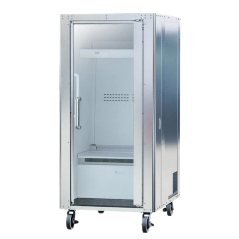 電気代1時間16円で全身冷却!? 全身を冷やす“人間用冷蔵庫”『ど冷えもんBOX』→工事現場やゴルフ場で導入続々と話題