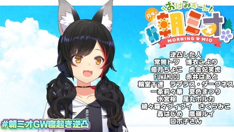 【 #朝ミオ 】月曜日だよ～！！！おはみぉーん！！！　GW寝起き逆凸　被害メンバー多すぎ