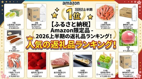 【ふるさと納税】Amazon限定品 - 2026上半期 人気の返礼品ランキング「ここでしか入らない果物と強いな」