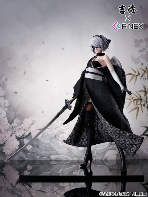 『ニーア オートマタ Ver1.1a』の「2B」がガチの“日本人形”に。300年以上の歴史を持つ人形の老舗・吉徳が、本気の伝統と技術で隅々まで作り込む