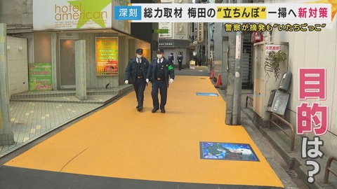 【大阪】売春女性が9割減少！道路を黄色に塗るだけ！wwwwww